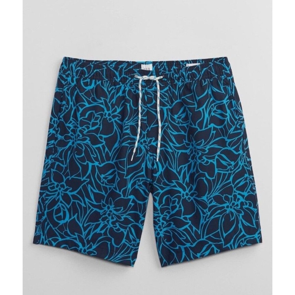 NWT Gap Men’s Swim Trunks Size Medium/ Mid Length